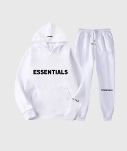 Fear Of God Essentials Tracksuit White